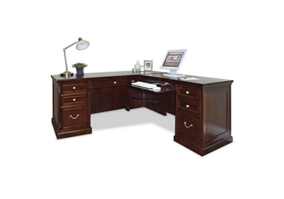 Espresso L-Desk with Right Return, 15941