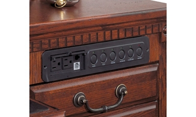 Power strip makes cord management easy