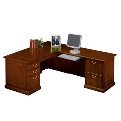 Traditional L-Desk with Right Return, 10963