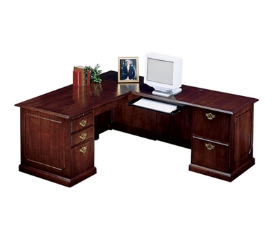 Traditional L-Desk with Right Return, 10963