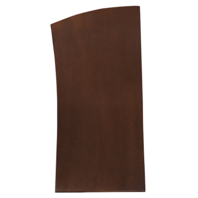 Desk features fin shape