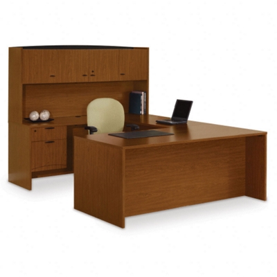 U-Desk with Left Bridge
