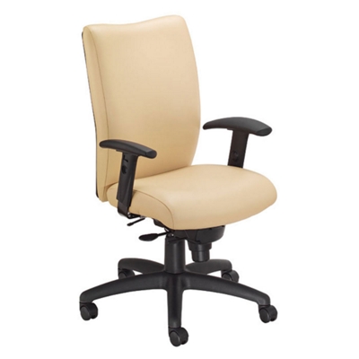 High Back Vinyl Chair with Adjustable Arms, 50562