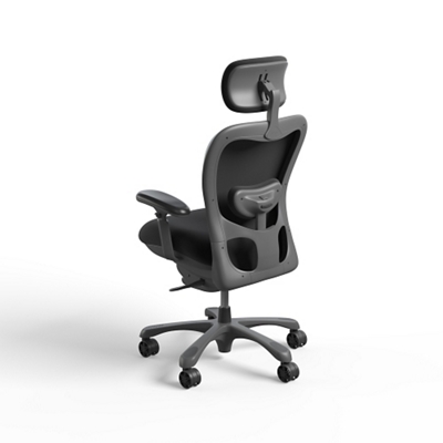 Back View of the High-Back Mesh Chair.