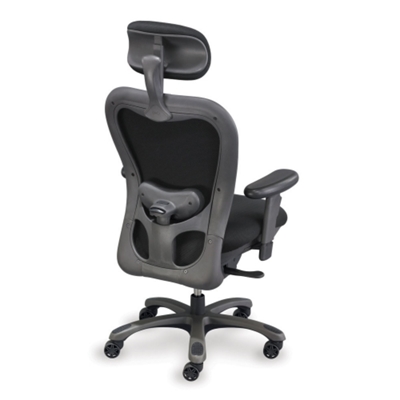 Back View of the High-Back Mesh Chair.
