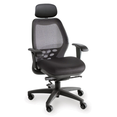 SXO Mid-Back Mesh Chair with Headrest, 56747