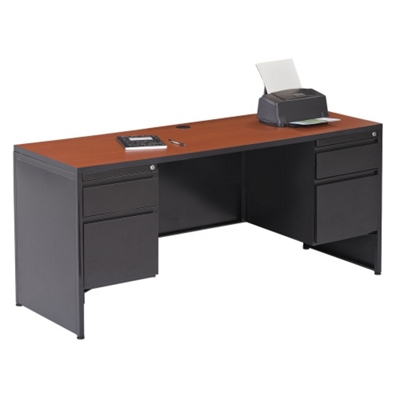 Double-Pedestal Steel Credenza, 12002