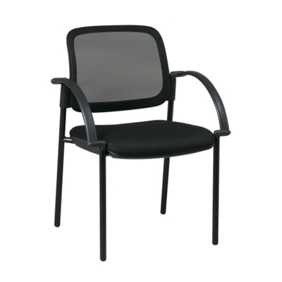Mesh-Back Guest Chair with Fabric Seat, 56720