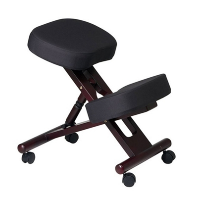 Knee Sit Chair with Mahogany Wood Frame