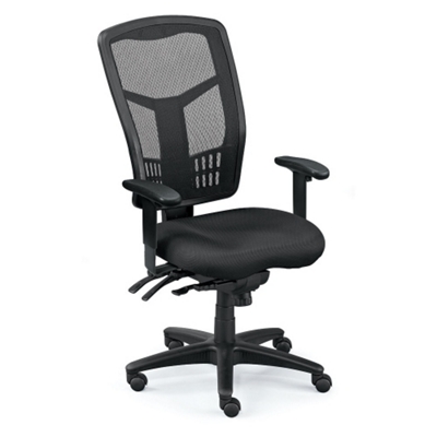 High-Back Mesh Chair with Seat Slider, 56848