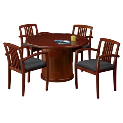 48" Round Conference Table with 4 Side Chairs, 86103