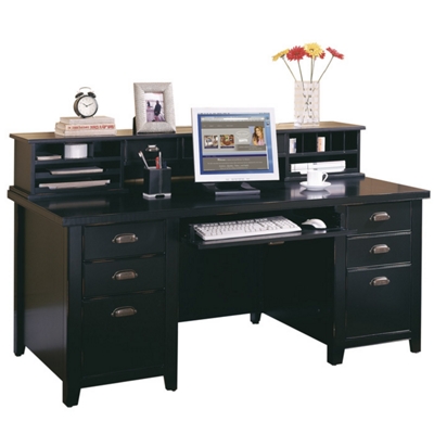 Executive Desk with Storage Hutch, 15989
