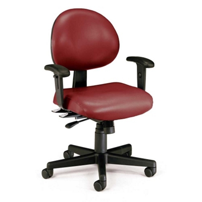24 Hour Vinyl Task Chair with Arms, 25043