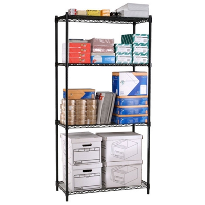 Storage Unit with 4 Wire Shelves