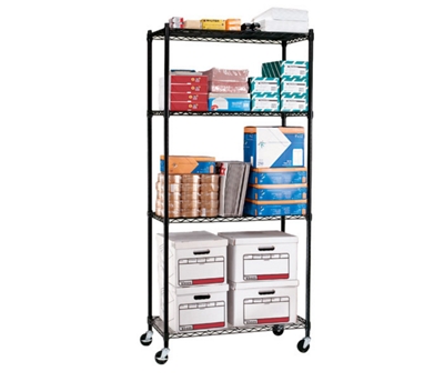 Storage Unit with 4 Wire Shelves