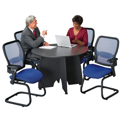 Round Conference Table in conference setting