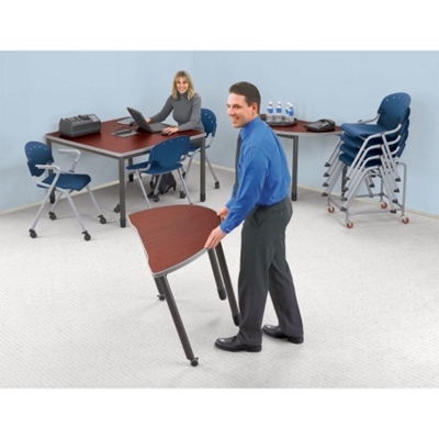 Keep chairs stored and ready for use with this dolly