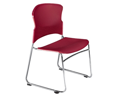 Armless Plastic Shell Stack Chair