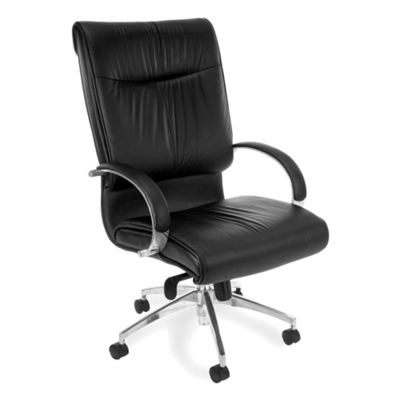 Sharp Series High-Back Leather Chair, 50725