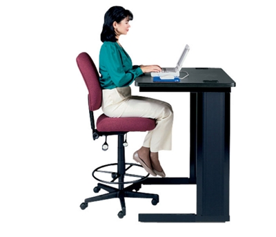 Mid Back Armless Ergonomic Stool, 56179