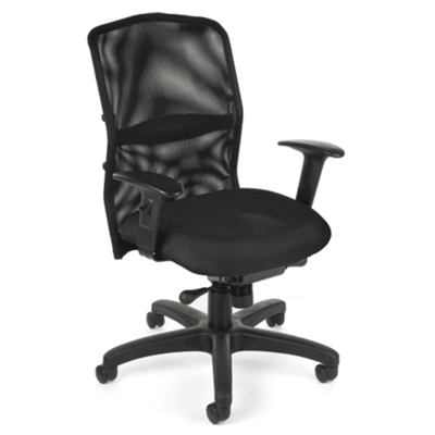 Ergonomic Chair with Arms and Mesh Back, 56277