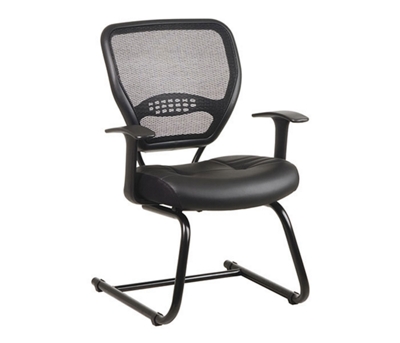 Leather Guest Chair with AirGrid Back