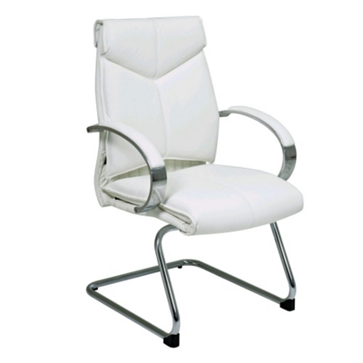 Leather Sled Base Guest Chair, 50966