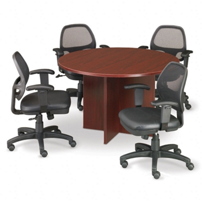 48" Round Table and 4 Mesh Chairs
