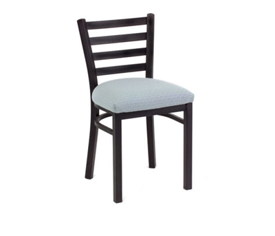 Fabric Upholstered Slat-Back Breakroom Chair
