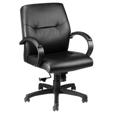 Leather  Mid-Back Chair, 50779