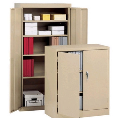 Heavy-Duty Steel Storage Cabinet - 78H x 18D
