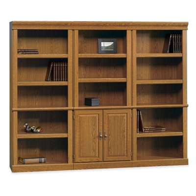 Carolina Oak Bookcase Wall Group, 13064