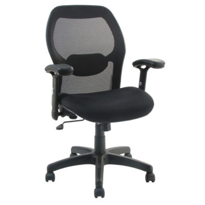 Mid-Back Mesh Chair with Fabric Seat, CD02482