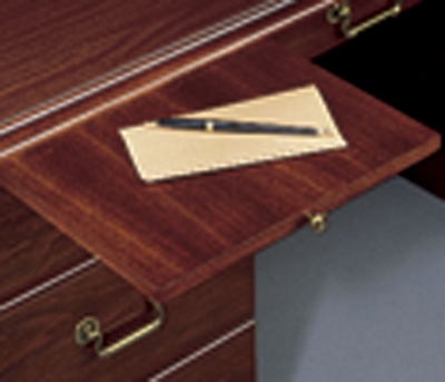 Pull-out slides for more writing room.