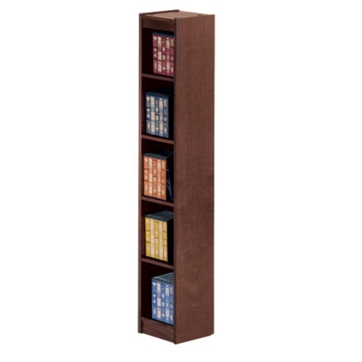 Veneer Bookcase with 5 Shelves 12"W x 72"H, 32455