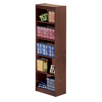 Veneer Bookcase with 5 Shelves 24"W x 72"H, 32456