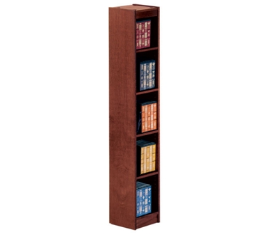 Veneer Bookcase with 5 Shelves 12"W x 84"H, 32459