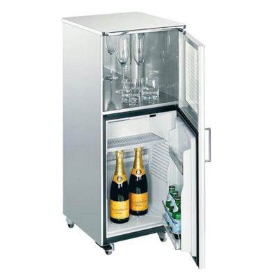 Office Refrigerator with Glassware Storage, 85074