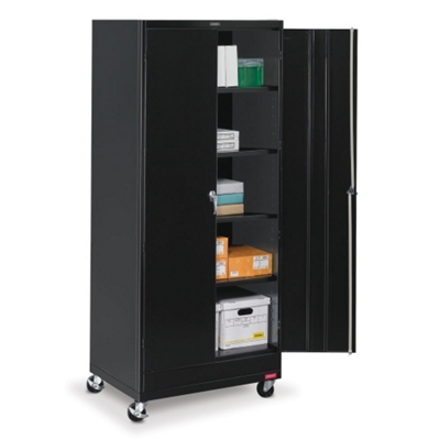 36"W x 24"D x 85"H Mobile Storage Cabinet, 31734