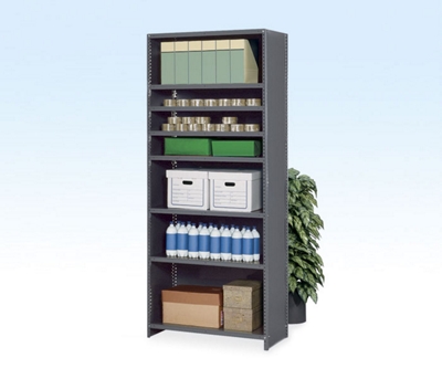 Closed Storage Shelving Unit - 36W x 18D x 87H