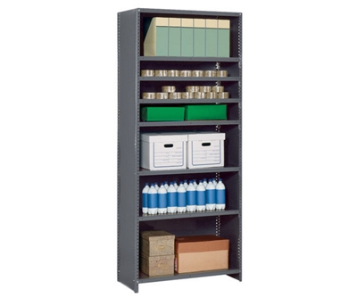 Closed Storage Shelving Unit - 36"W x 18"D x 87"H