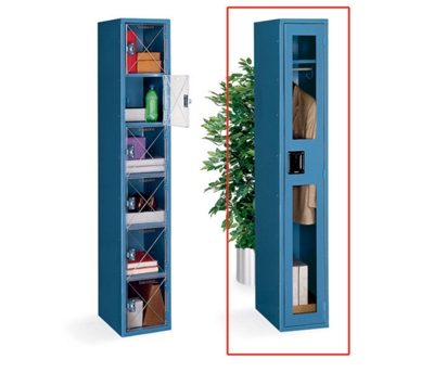 Six Tier Locker with C-Thru Door 3 Wide
