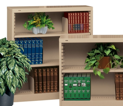 Heavy Duty Steel Bookcase with Three Shelves, 32624