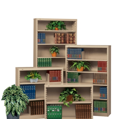 Heavy Duty Steel Bookcase with Seven Shelves