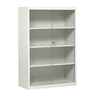 Bookcase shown in light gray