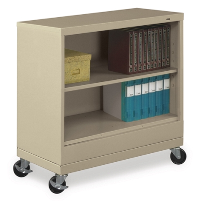 36"H Two Shelf Mobile Bookcase, 32801