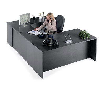 Executive U-Desk with Right Bridge, 10675