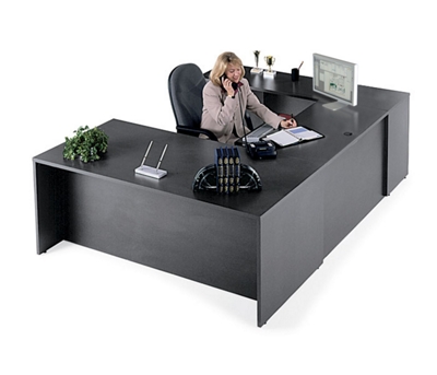 Executive U-Desk with Left Bridge, 10676