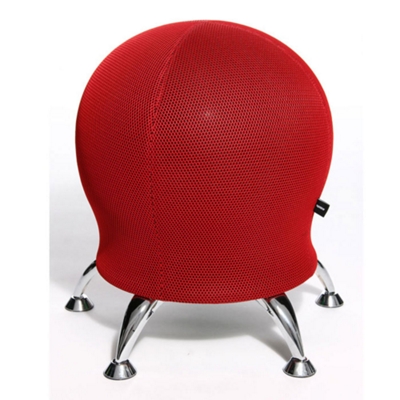 Exercise Ball with Stand and Red Mesh Cover, 56821