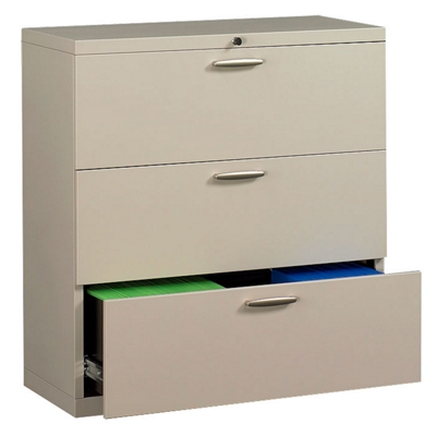 36 Wide Lateral File with Three Drawers